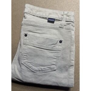 Patagonia Everyday Cords Womens Size 28 Ivory Corduroy Pants Organic‎ Cotton